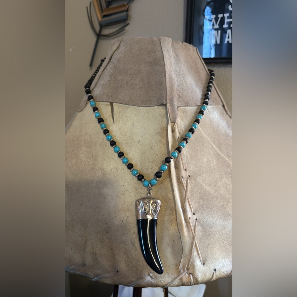 Faux tooth necklace